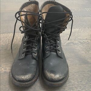 Ecote Black Combat Boots